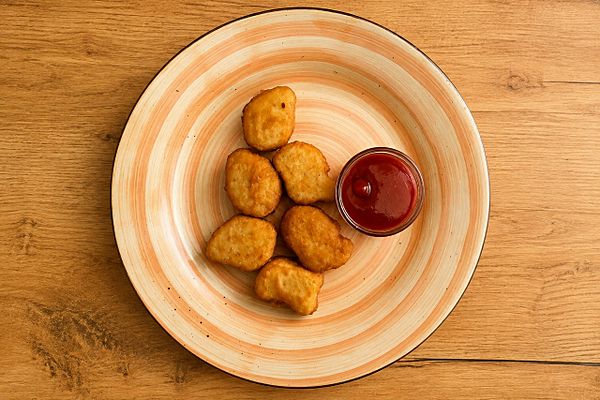Наггетсы куриные с кетчупом