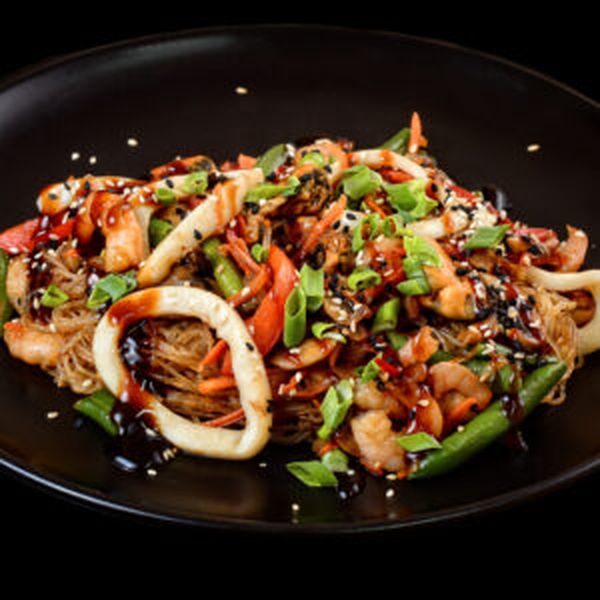 Фунчоза с морепродуктами