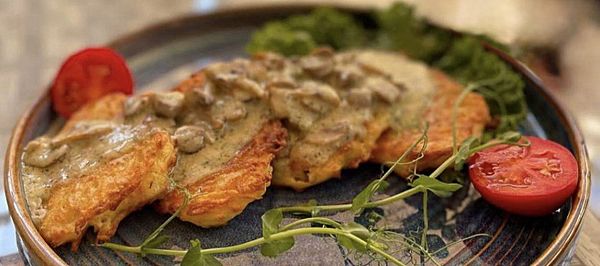 Драники с грибами