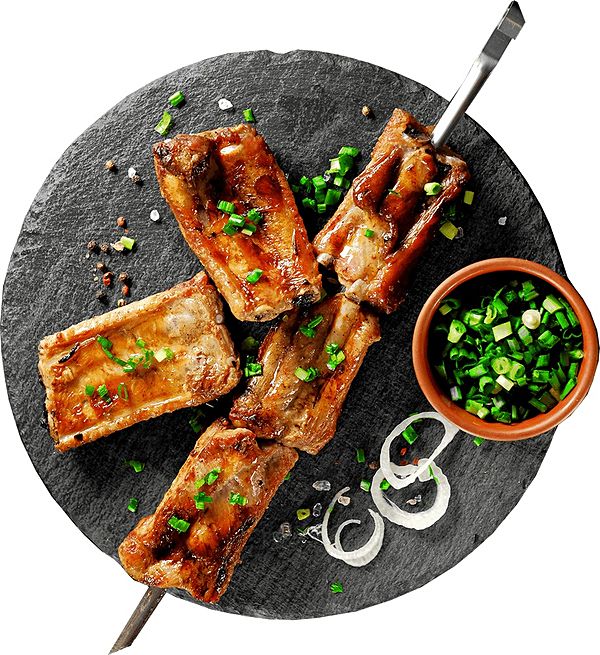 Шашлык из ребер свиных