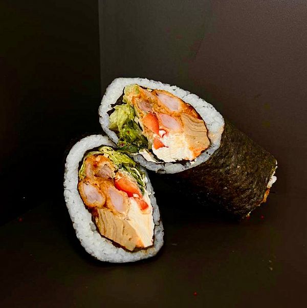 Кимбап с тунцом и креветкой