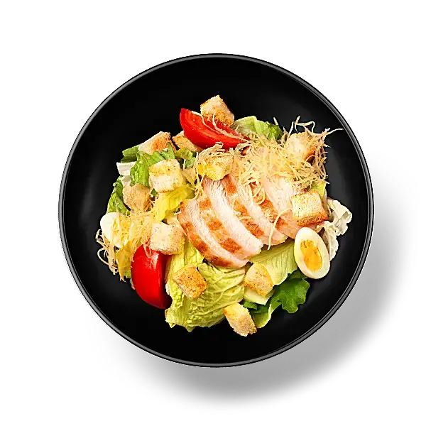 Салат Цезарь с цыпленком