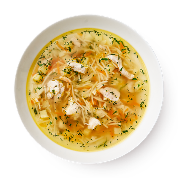 Куриный суп с домашней лапшой