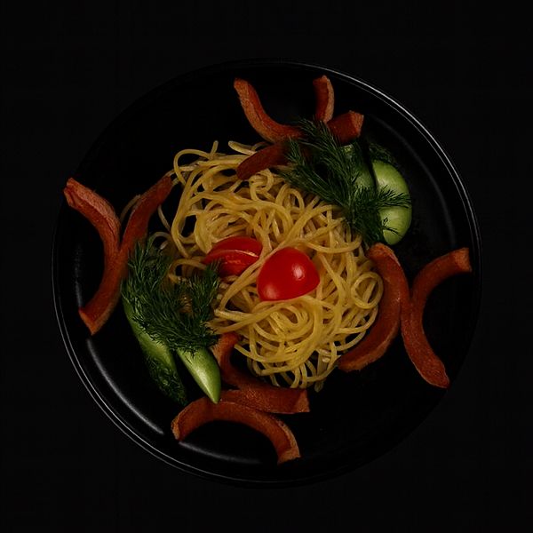 Макарошки с сосиской