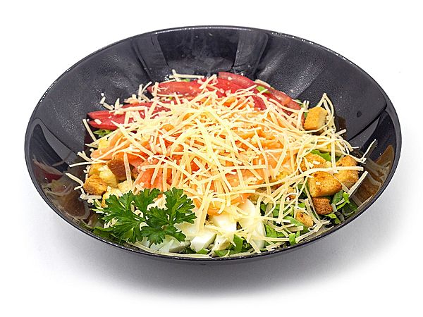 «Цезарь» с лососем