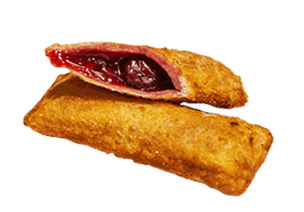 Сладкий пирожок с вишней