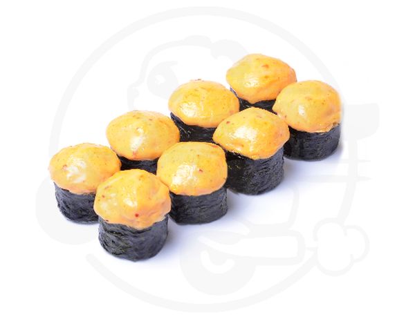 Запеченный острый с крабом