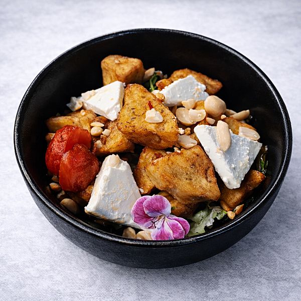 С хрустящими баклажанами