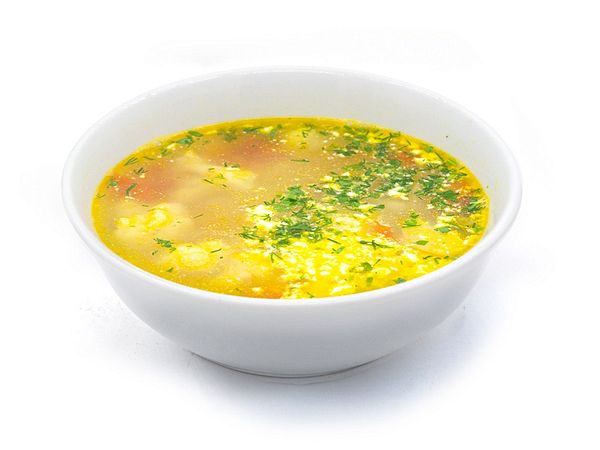 Суп овощной с курицей