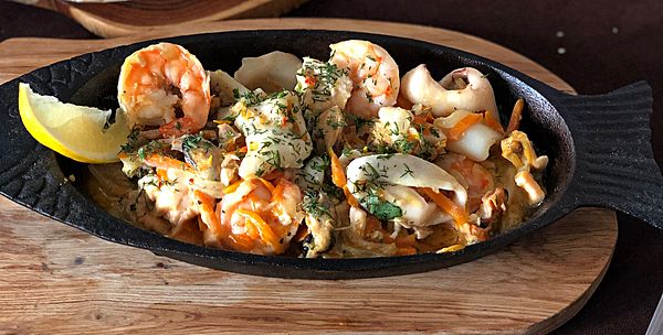 Фрикасе из морепродуктов