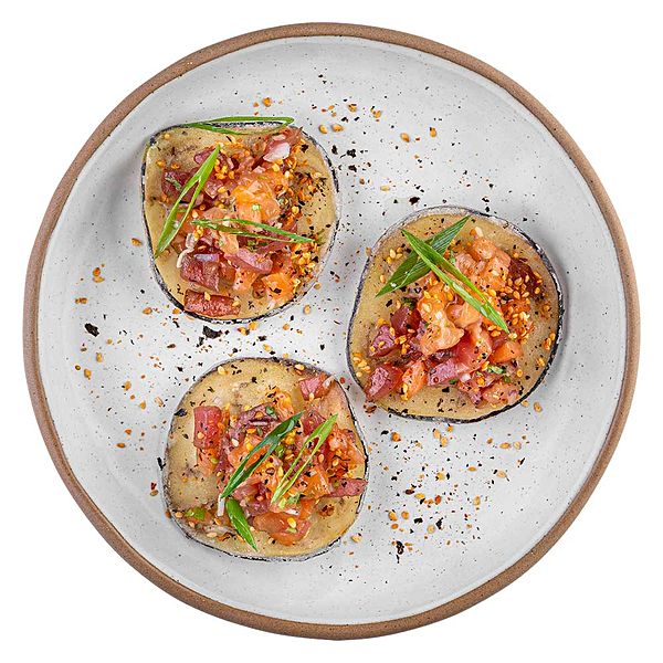 Тартар из семги и тунца