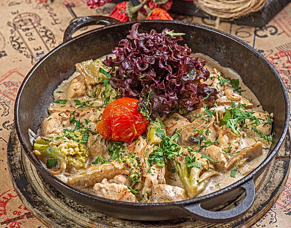 Куриная сковородка