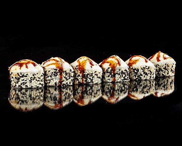 Запечённый с креветкой