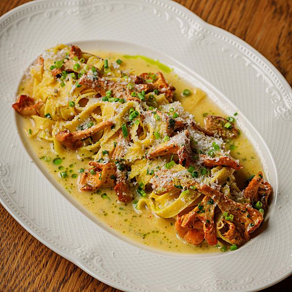 Таглиателли с лисичками