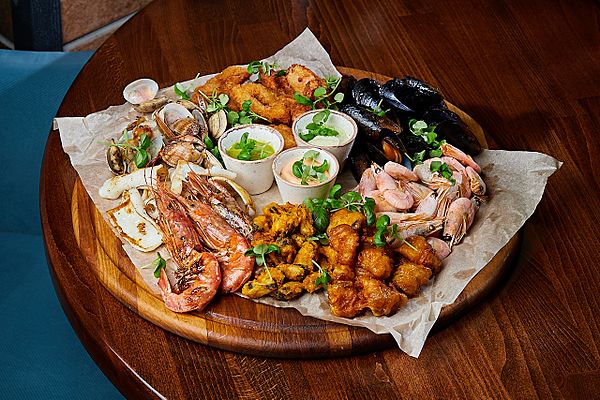 Большой сет из морепродуктов