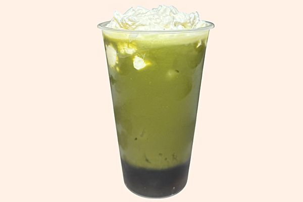 Матча Бабл Ти с сырной шапочкой