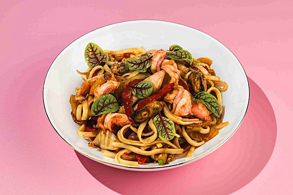 Удон с морепродуктами