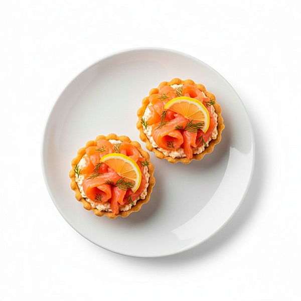 Тарталетка с семгой