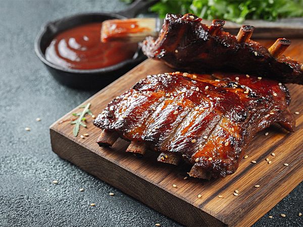 Ребрышки в медово-горчичном соусе