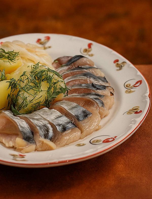 Скумбрия с отварным картофелем new