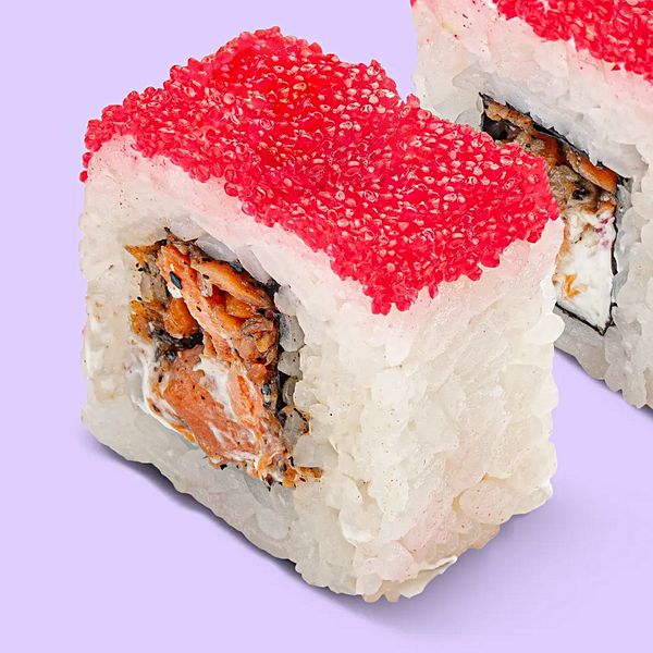 Лосось с тобико