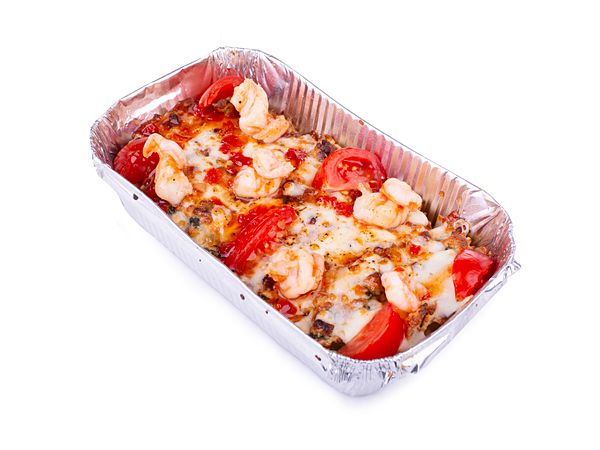 Паста с морепродуктами из печи