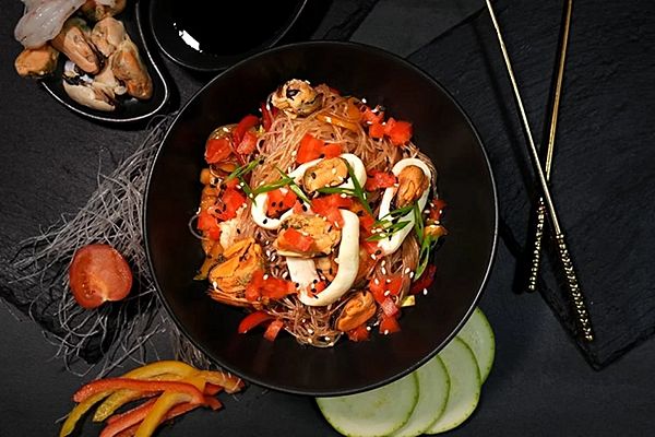 Стеклянная лапша с морепродуктами