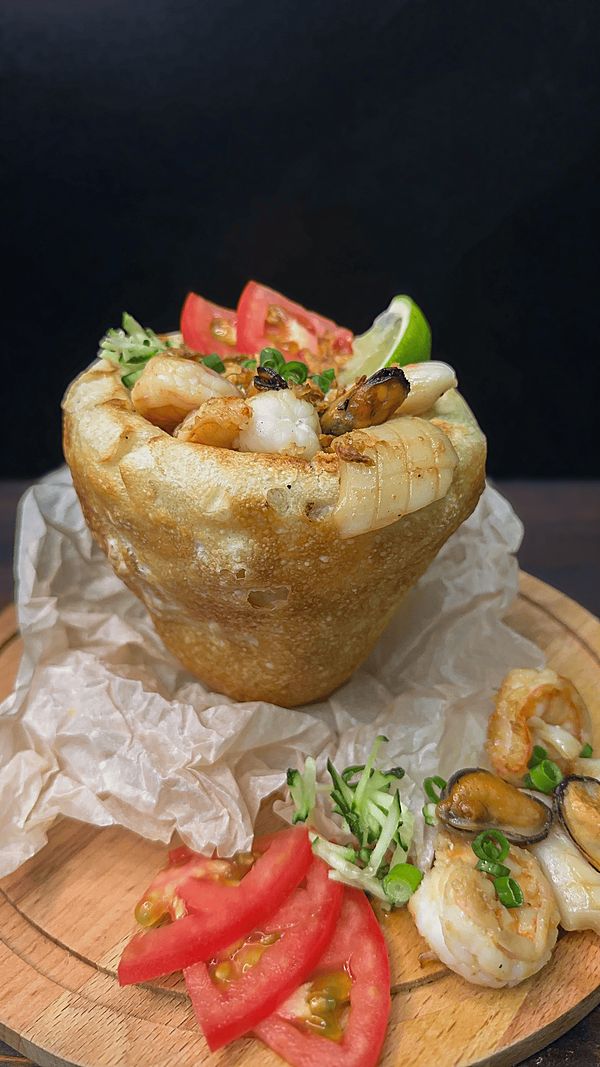 С морепродуктами