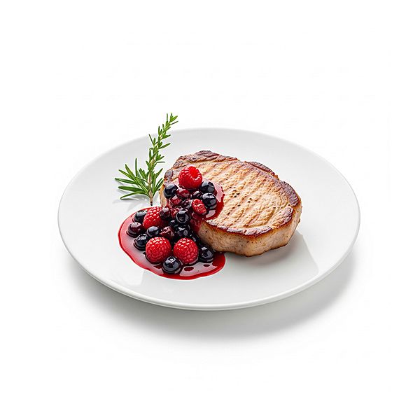 Стейк свиной с сливочным соусом