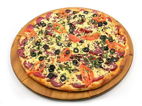 С итальянской салями и грибами