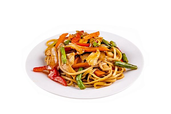 Удон с курицей