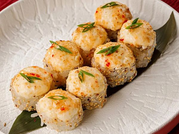 Запеченный с цыпленком и соусом сладкий чили