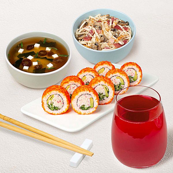 Бизнес-ланч Сытный L с клюквенным морсом