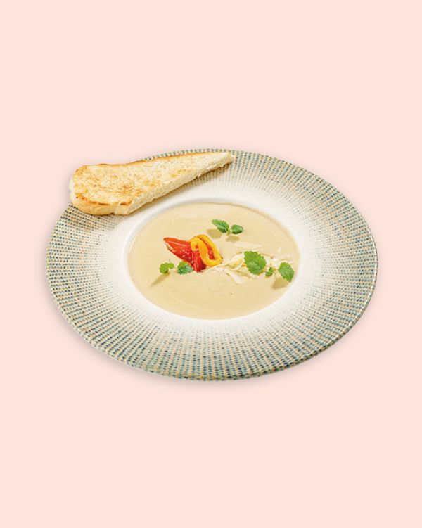 Крем-суп из языка с печенью