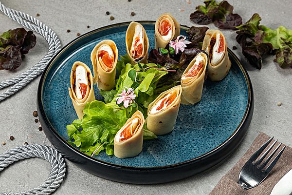 С семгой и сливочным сыром