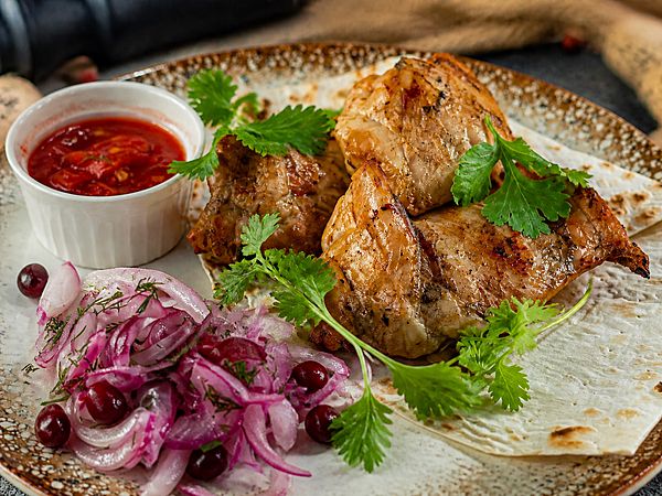 Шашлык из фермерской курицы