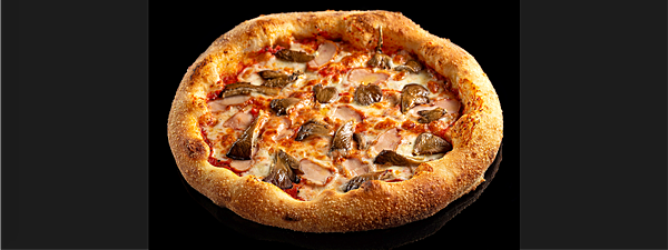 Пицца цыпленок и грибы