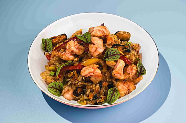 Тяхан с морепродуктами