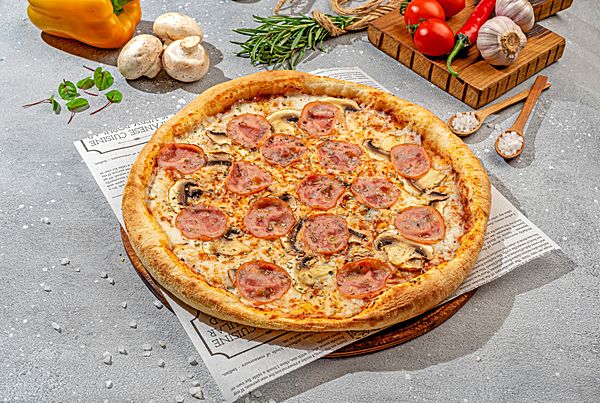 Пицца Ветчина с грибами