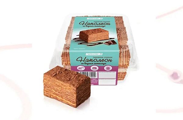 Пирожное Наполеон со вкусом шоколада 0,53г Геркулес