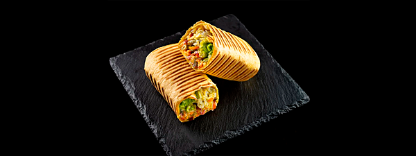 Буррито с овощами и рисом