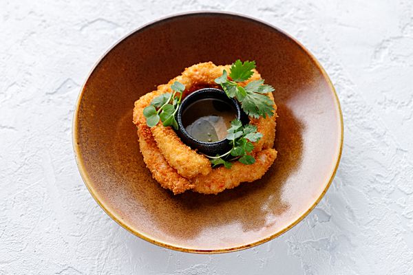 Креветки с соусом васаби