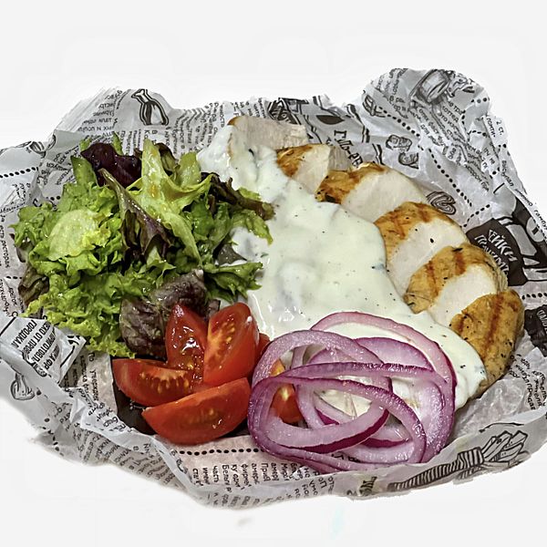 Стейк куриный с сырным соусом