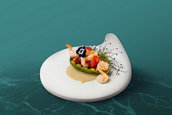 Авокадо с креветкой