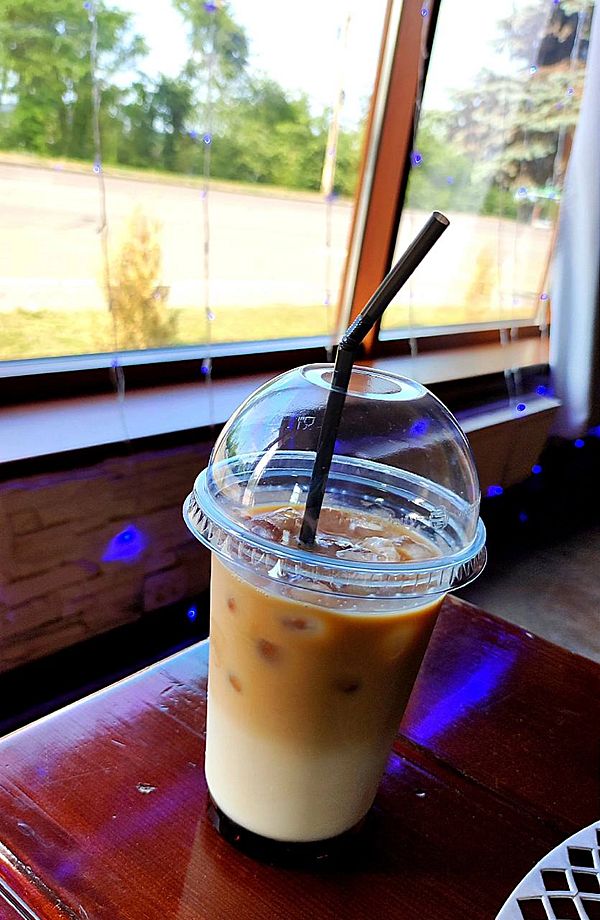 Айс латте с сиропом