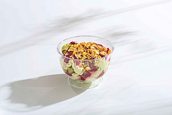 Фисташковый десерт с малиной