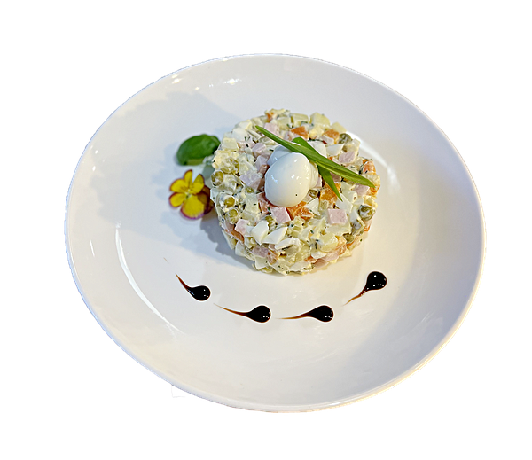 Оливье с ветчиной