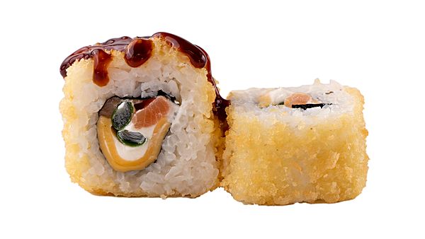 Два сыра и лосось