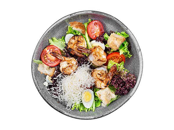 Салат Цезарь с креветкой