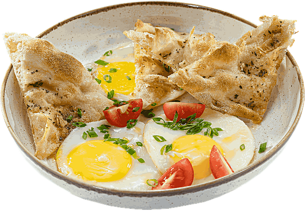 Яичница глазунья из трёх яиц